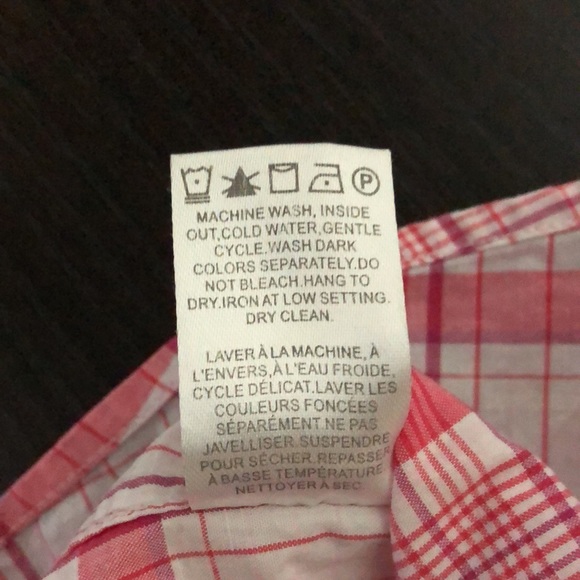 RW & Co. Fitted Long Sleeve Checkered Shirt, Size M - Picture 9 of 10